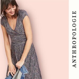 Anthropologie Maeve Tamara Wrap Dress, Size L, MSRP $128